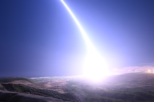 minuteman III missile launching