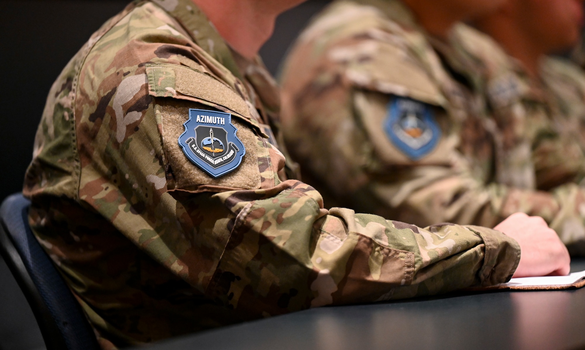 Cadets listen to opening remarks from U.S. Space Force Maj. Gen. Tim Sejba, Commander of Space Training and Readiness Command, during the first day of the Azimuth program at the U.S. Air Force Academy, in Colorado Springs, Colo., June 3, 2024. Azimuth is a unique summer program for U.S. Air Force Academy cadets as well as Navy and Army cadets, and ROTC students considering a commission in the U.S. Space Force. Azimuth is a three-week joint undergraduate nationwide space education and training program. Azimuth’s overall goal is to inspire men and women to become officers of character, motivated to lead in the Space Force. (U.S. Air Force photo by Capt. Charles Rivezzo)