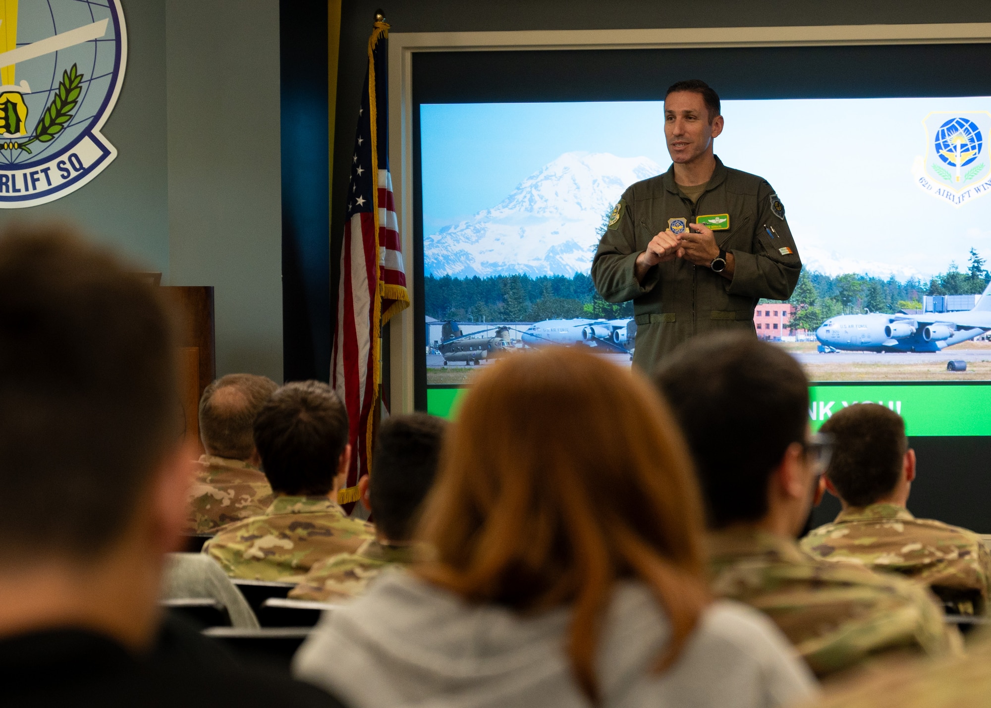 Bonney Lake High School Junior ROTC students toured a C-17 Globemaster III and met Airmen with the 62d Airlift Wing and 627th Security Forces Squadron at Joint Base Lewis-McChord, Washington, June 4, 2024. The students were introduced to various career fields to experience the rapid global mobility mission first-hand.