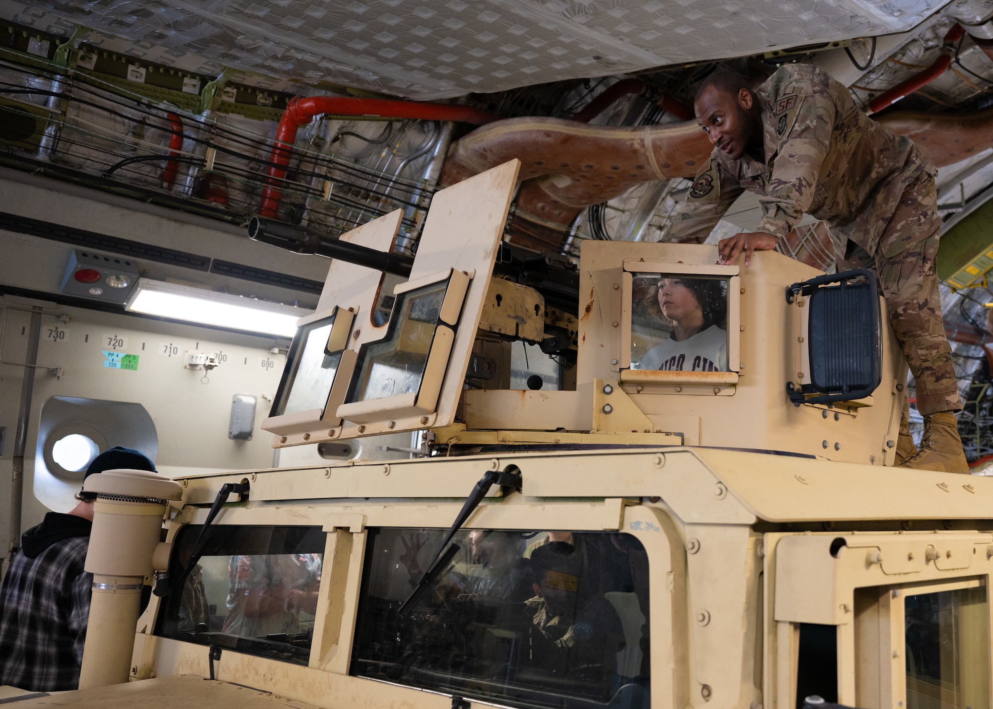 Bonney Lake High School Junior ROTC students toured a C-17 Globemaster III and met Airmen with the 62d Airlift Wing and 627th Security Forces Squadron at Joint Base Lewis-McChord, Washington, June 4, 2024. The students were introduced to various career fields to experience the rapid global mobility mission first-hand.