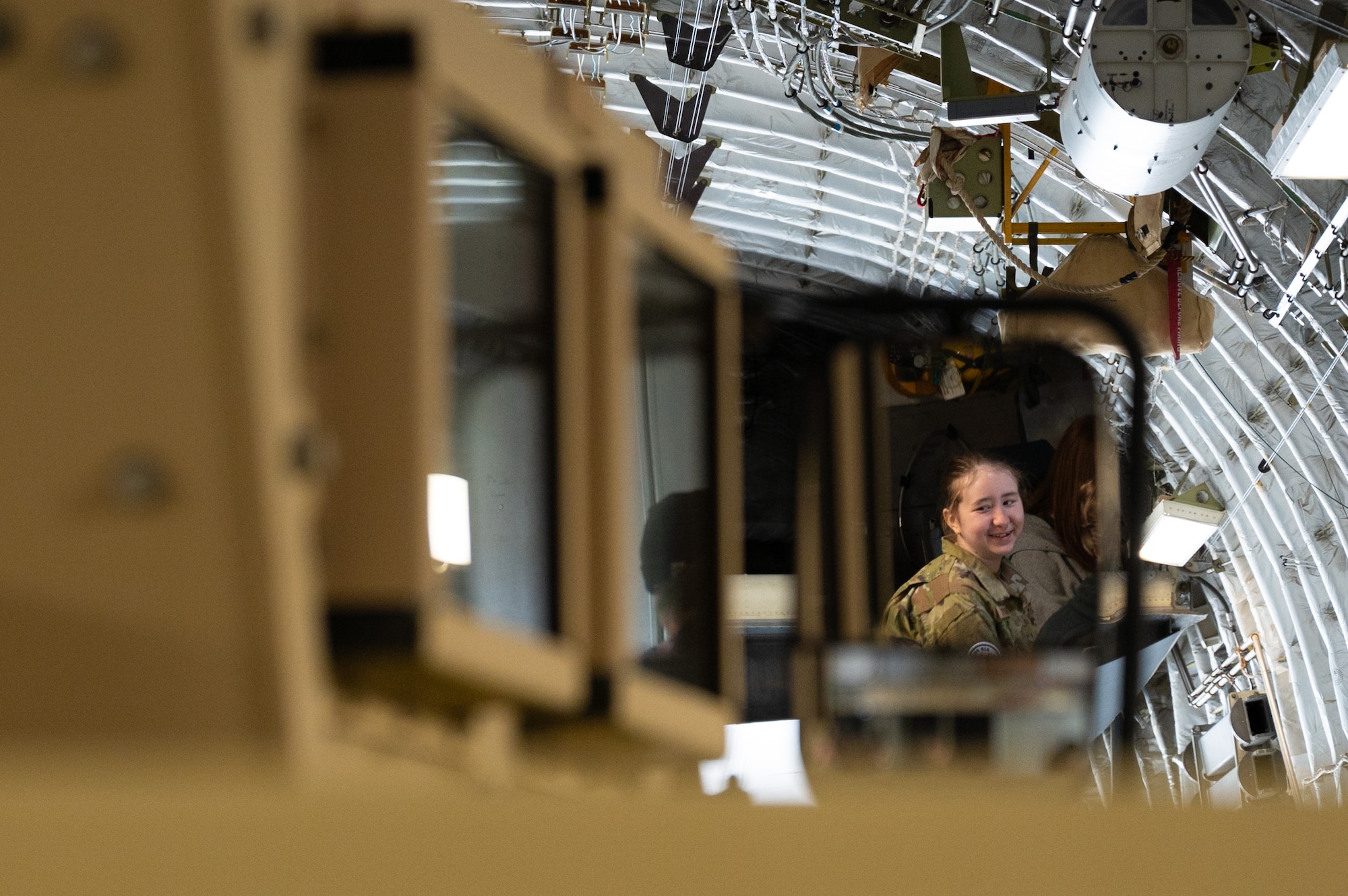 Bonney Lake High School Junior ROTC students toured a C-17 Globemaster III and met Airmen with the 62d Airlift Wing and 627th Security Forces Squadron at Joint Base Lewis-McChord, Washington, June 4, 2024. The students were introduced to various career fields to experience the rapid global mobility mission first-hand.