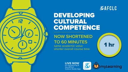 Developing Cultural Competence Course now shortened to 60 minutes.