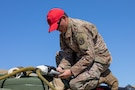 Sling load helicopter training at Combat Support Training Exercise