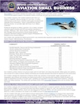Educational flyer providing information about DLA Aviation related to small business.