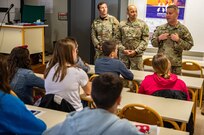 Paratroopers visit students in France during D-Day anniversary events