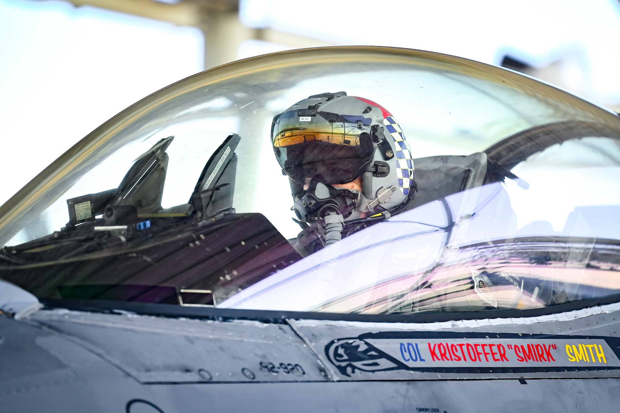 Col. Smith prepares an aircraft.