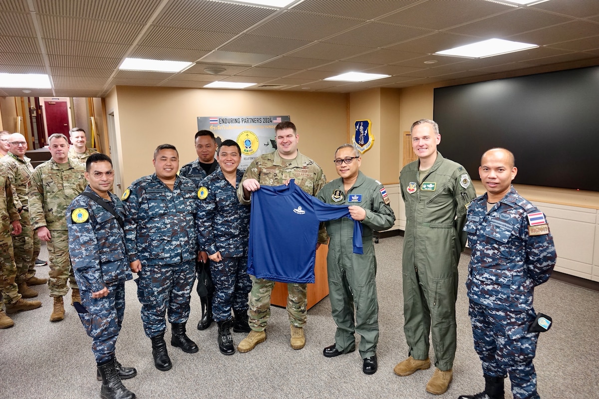 Airmen posing for a group photo