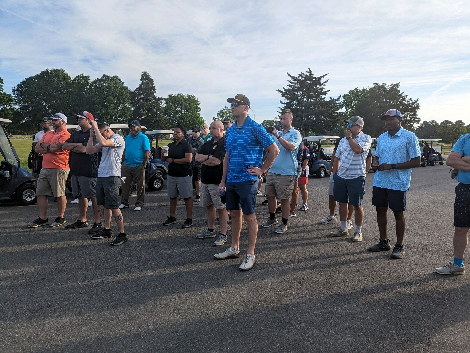 People standing in a group.