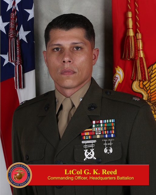 LtCol Gavin K. Reed > 1st Marine Division > Biography