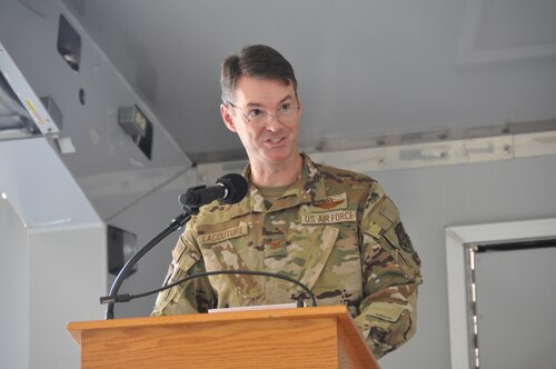 a man speaks to an audience