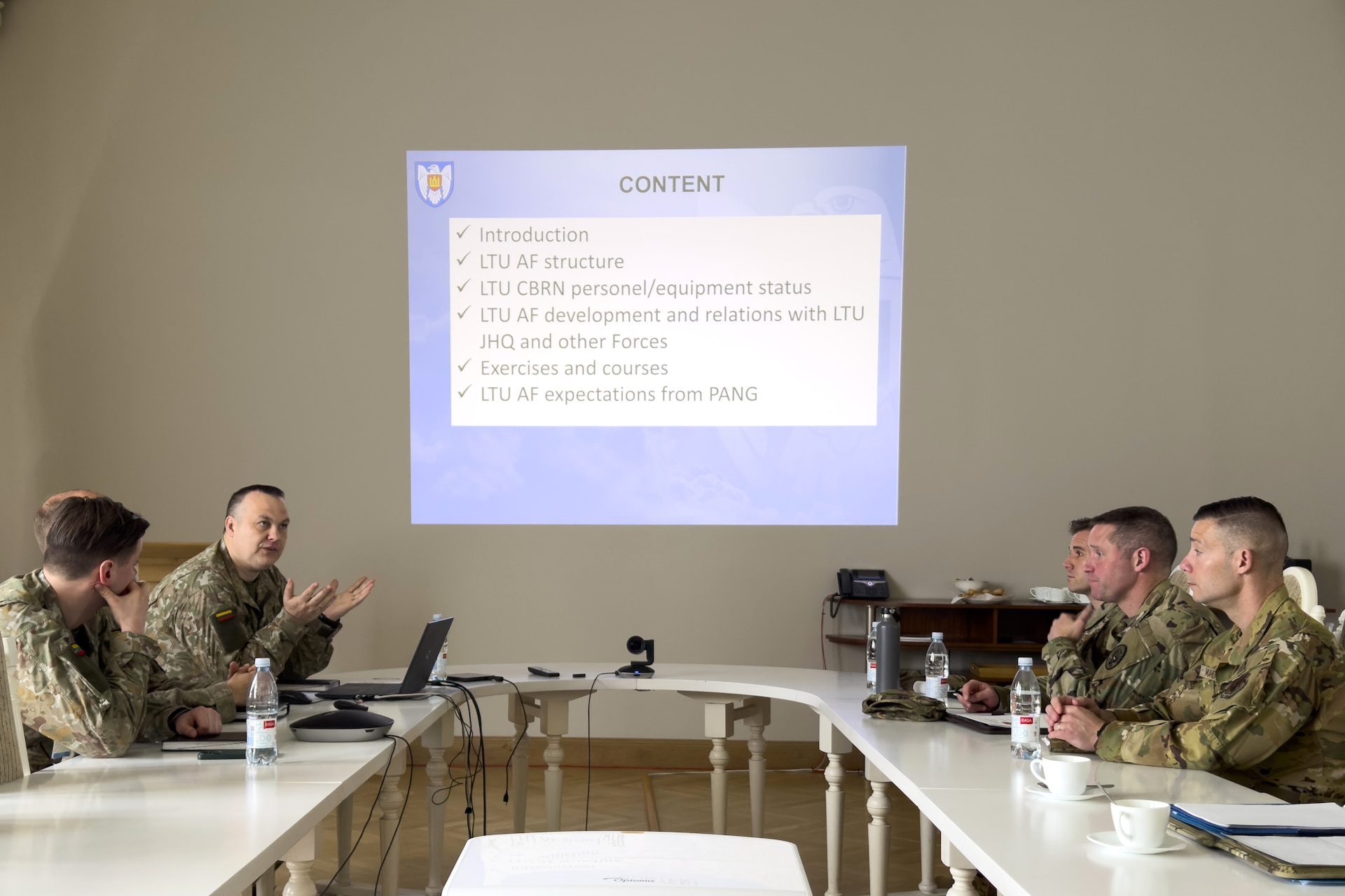 Lithuania and the Pennsylvania National Guard have been state partners for over 30 years and during the most recent visit seven engagements took place to share knowledge and ideas. The State Partnership Program is designed to increase cooperation between Guard units and other nations’ militaries. (U.S. Air National Guard photo by Tech. Sgt. Zoe M. Wockenfuss)