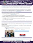 Women-Owned Small Business flyer