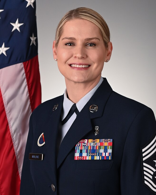 Chief Master Sgt. Tia Mullins, 28th Bomb Wing command chief