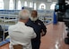 Environmental Engineer Alou Rice gives an interview to a reporter in a white shirt at the Hemphill Water Treatment Facility in Atlanta.