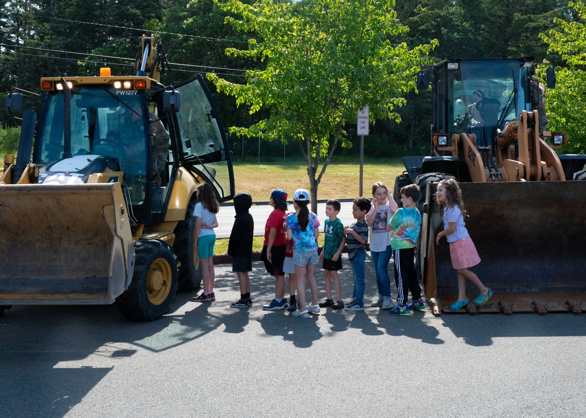 Carter Lake Elementary School holds their annual Camp Eagle event for students to learn about the various military units at Joint Base Lewis-McChord, Washington, June 6, 2024. Volunteers from various units and base organizations attend the Camp Eagle event to teach students about different military careers and support organizations.