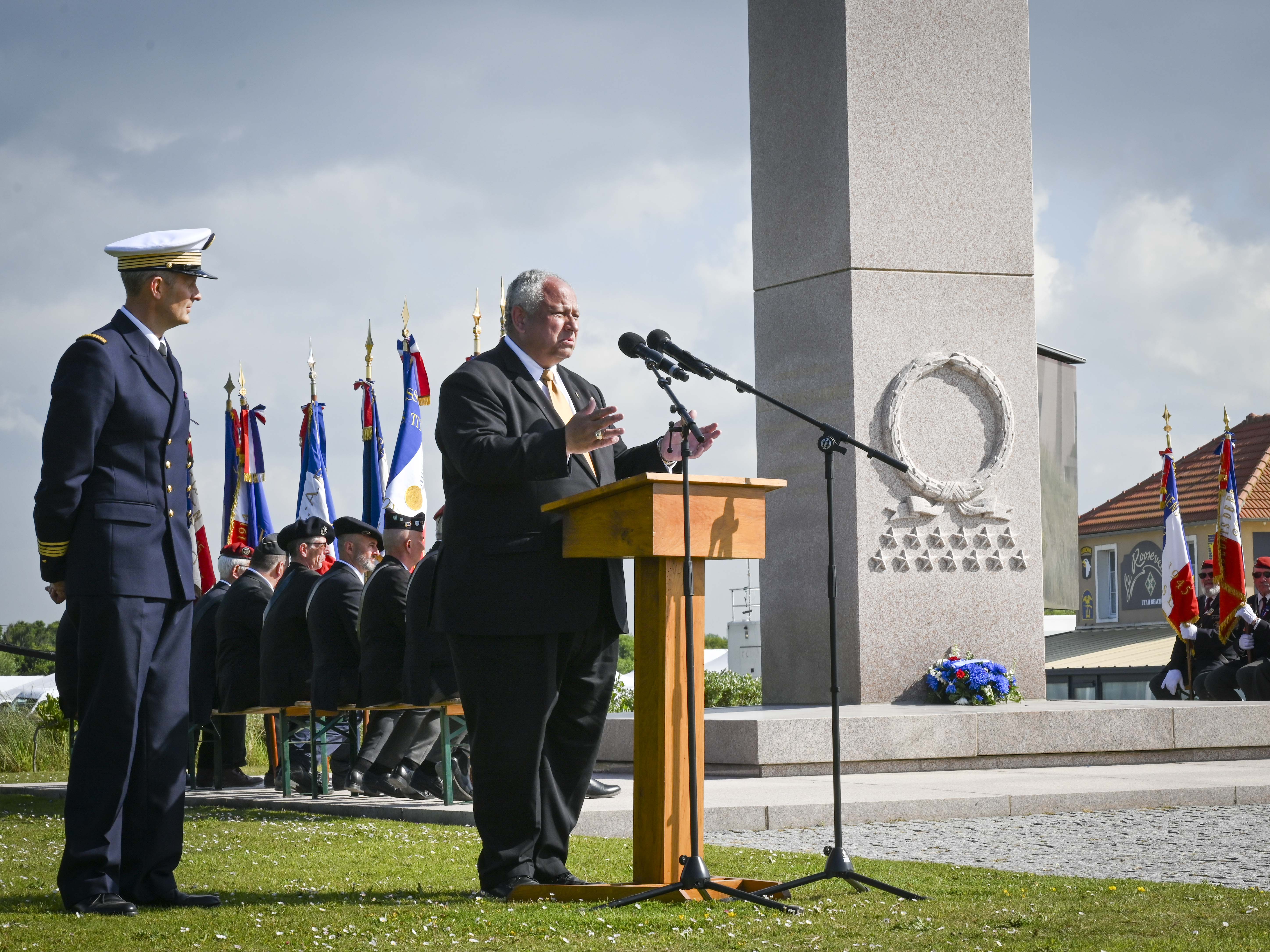 Utah beach ceremony