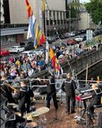 The U.S. Naval Forces Europe-Africa Band performs in Lithuania during Baltic Operations 2024 (BALTOPS24).