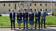 (From left) Army CID Local National Criminal Investigator Carlo Poletto; Vicenza Traffic Police Supervisory Director Barbara Barra; Vicenza Traffic Police Assistant Chief Coordinator Alex Zamboni; Vicenza Traffic Police Section Director Silvia Lugoboni; Army CID Local National Criminal Investigator Francesco Santochi; Vicenza Traffic Police Special Agent Giuseppe Trotta.