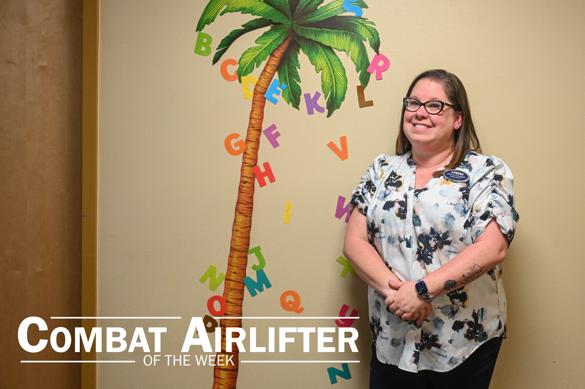 Annette Chambers, 19th Force Support Squadron assistant Child Development Center director, is selected as Combat Airlifter of the Week, June 10, 2024.