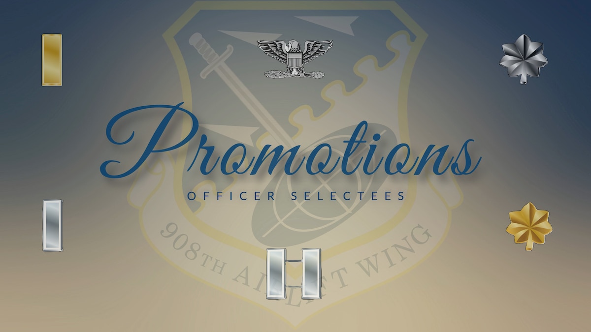 a graphic made for officer promotions