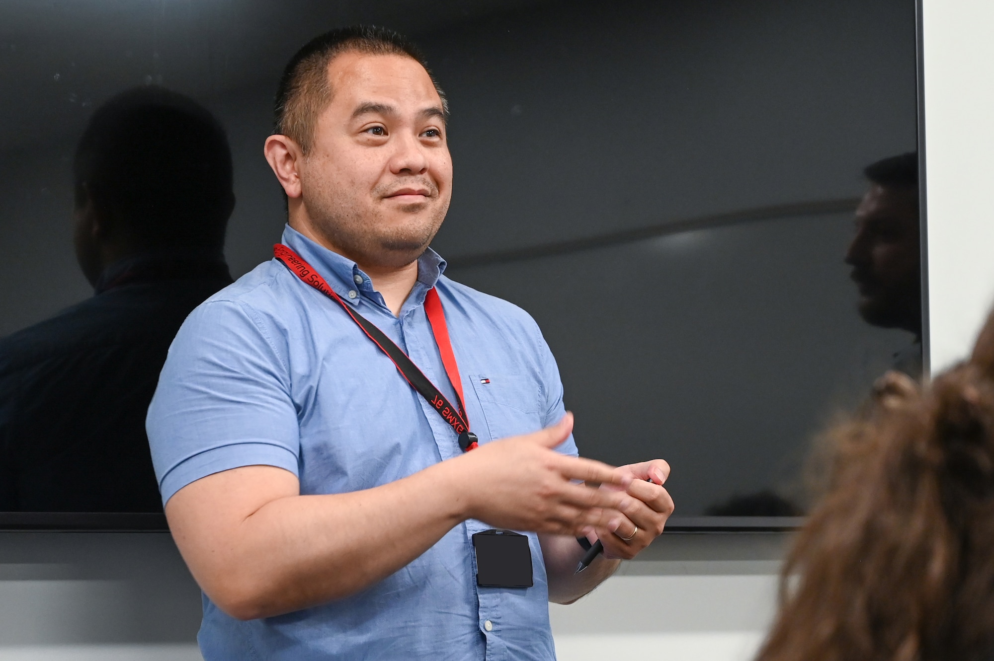 Participants of the Department of Defense Science, Mathematics, and Research for Transformation Scholarship-for-Service Program were given a glimpse into the inner workings of the 76th Software Engineering Group, Tinker AFB, Okla. June 6.