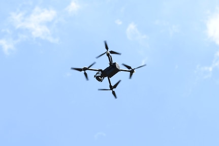 Soldiers with the Army National Guard train with RQ-28A short range reconnaissance quadcopters during a field training exercise at Fort Indiantown Gap, Pennsylvania, June 6, 2024. Instructors with the Pennsylvania National Guard's 166th Regiment Regional Training Institute led the training, where Soldiers gained the most up-to-date knowledge and readiness with these drones. (U.S. Army National Guard photo by Spc. Aliyah Vivier)