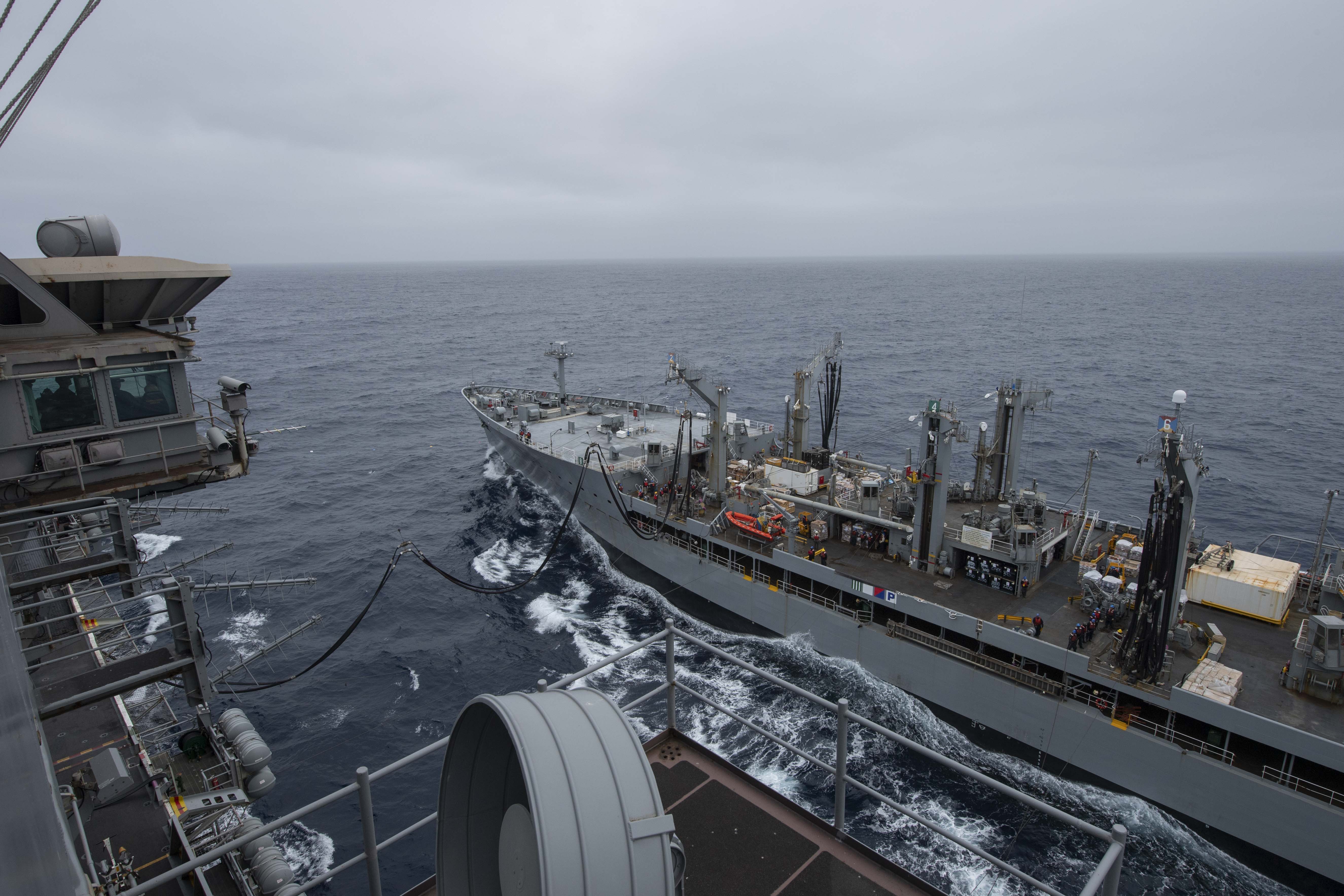 USS Abraham Lincoln (CVN 72) underway operations in the Pacific Ocean.