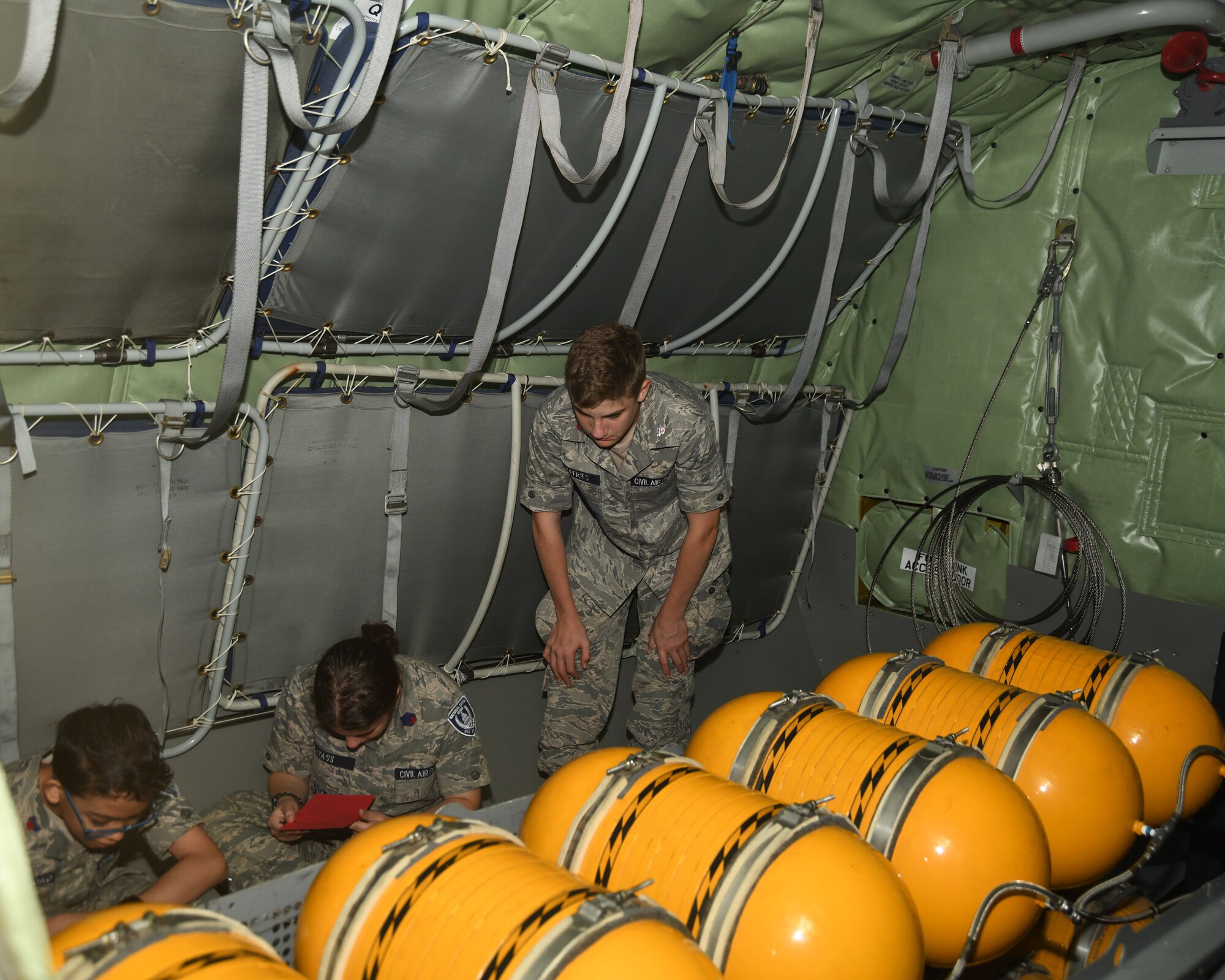 The 459th ARW participated in the JBA Aviation Inspiration Mentorship Day, June 8, 2024. AIM is an opportunity to reach younger audiences about careers and opportunities regarding aviation. Through AIM, the 459th and the JBA mission partners were able to inform, influence, and inspire the next generation of diverse aviators and leaders for the Air Force. (U.S. Air Force phot by Lt. Col. Timothy Smith)