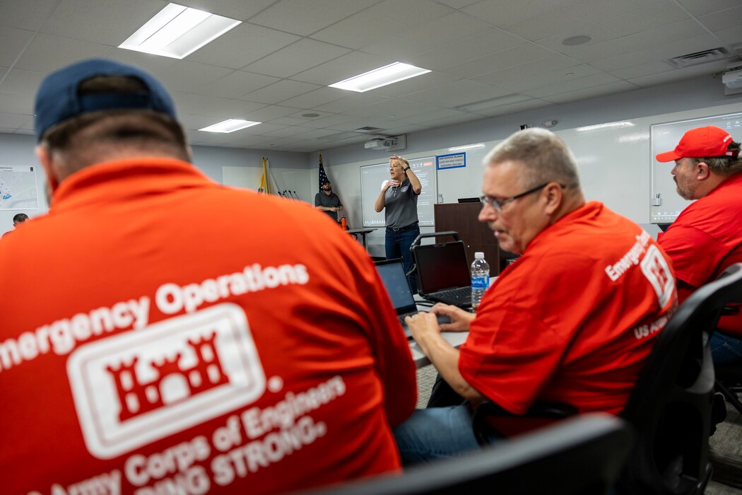 A “power team” made up of Soldiers and civilians from multiple governmental agencies trained together during a two-week exercise May 27 through June 7. The scenario simulated a devastating power outage affecting multiple states.