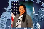 Portrait with DLA background