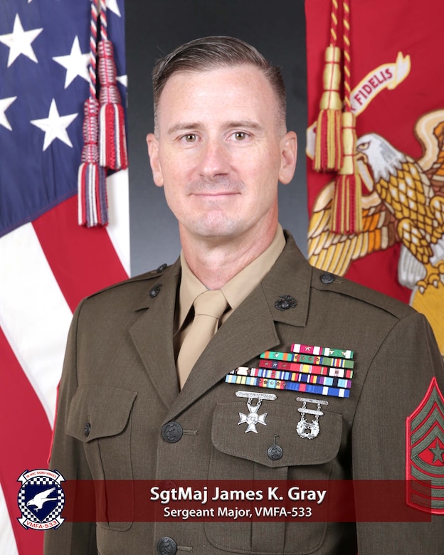 Sergeant Major James K. Gray > 2nd Marine Aircraft Wing > Command Biography