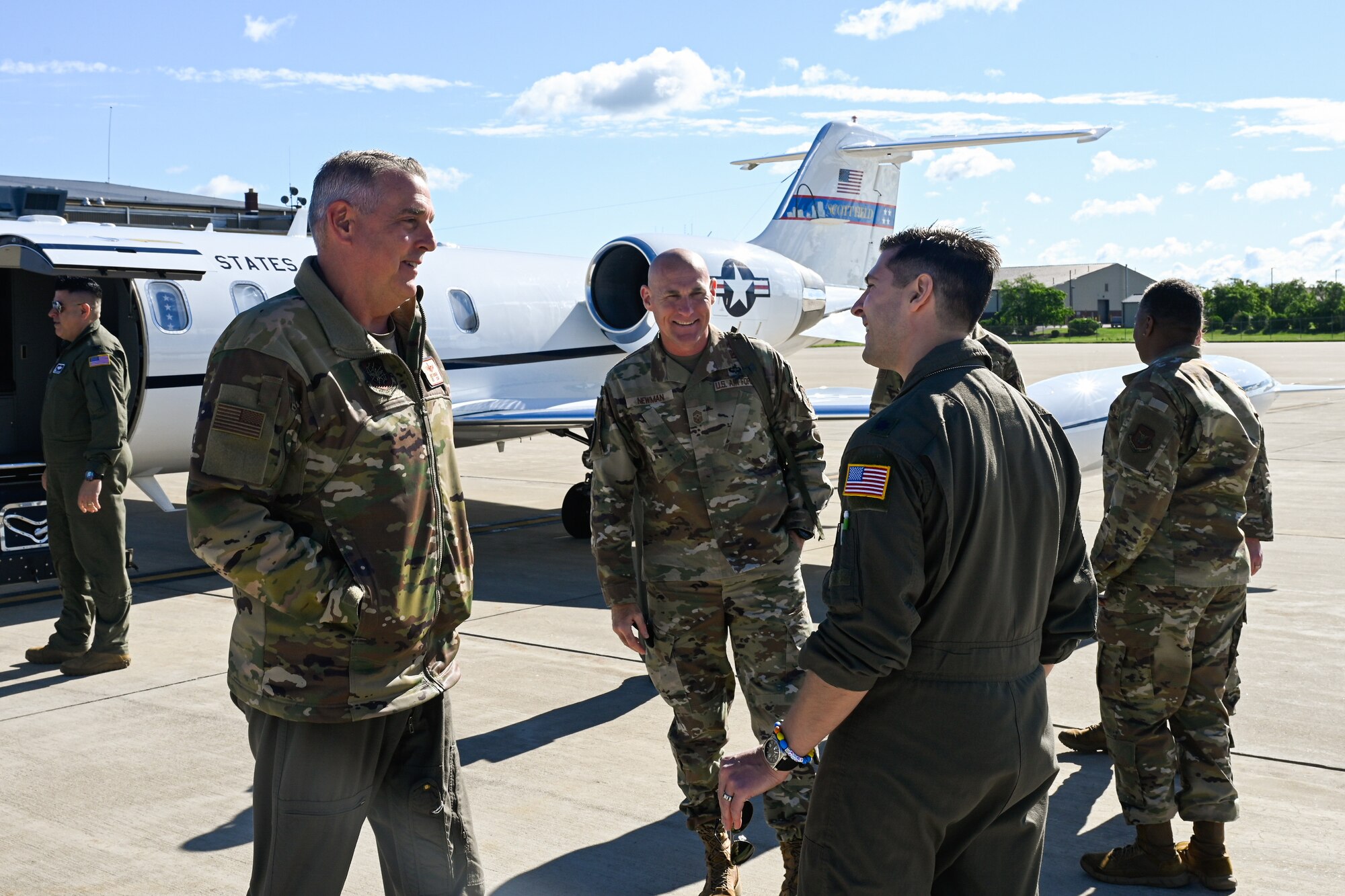 Gen. Mike Minihan, Commander of Air Mobility Command, visits the Niagara Falls Air Reserve Station June 8, 2024.