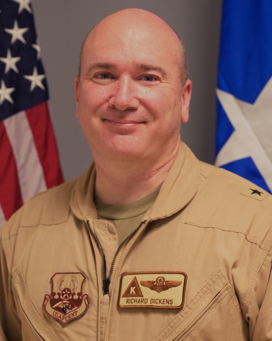 Brig. Gen. Richard R. Dickens is the Commander, 379th Air Expeditionary Wing, Al Udeid Air Base, Qatar. This composite wing includes airlift; aerial refueling; intelligence, surveillance and reconnaissance; and aeromedical evacuation assets, which support operations INHERENT RESOLVE and SPARTAN SHIELD. The wing provides support to more than 7,800 Air Force, joint, and coalition forces, and 55 mission partners.