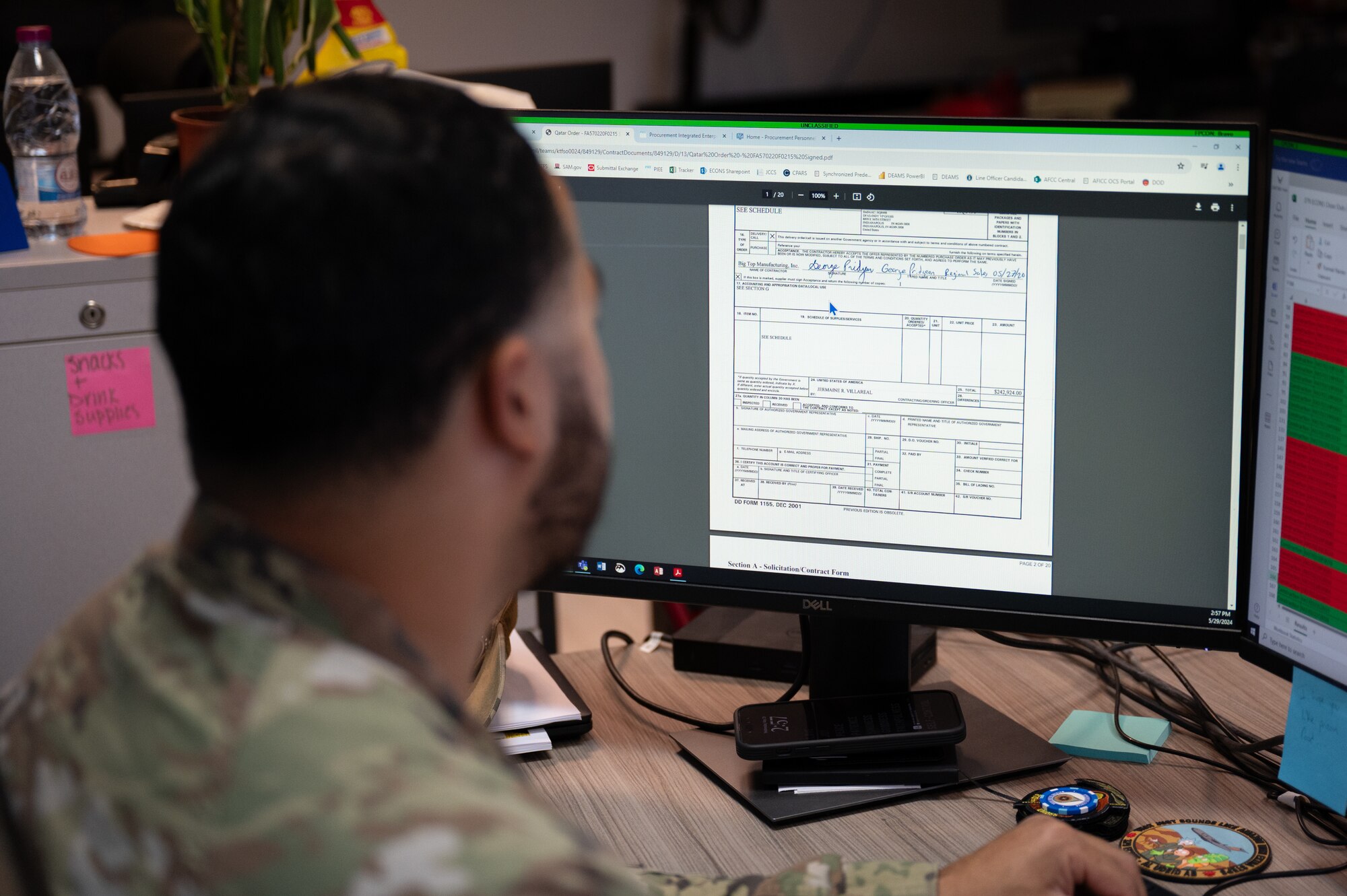 The 379th ECONS manages contracts and hires contractors including the 100% contractor-run dining facility. (U.S. Air Force photo)
