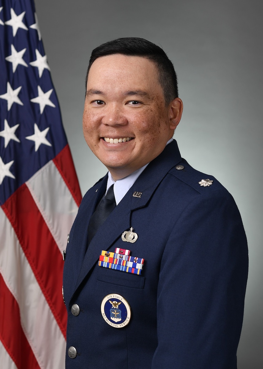 Lt. Col. Tyler Awakuni is the commander, 369th Recruiting Squadron, Encino, California.