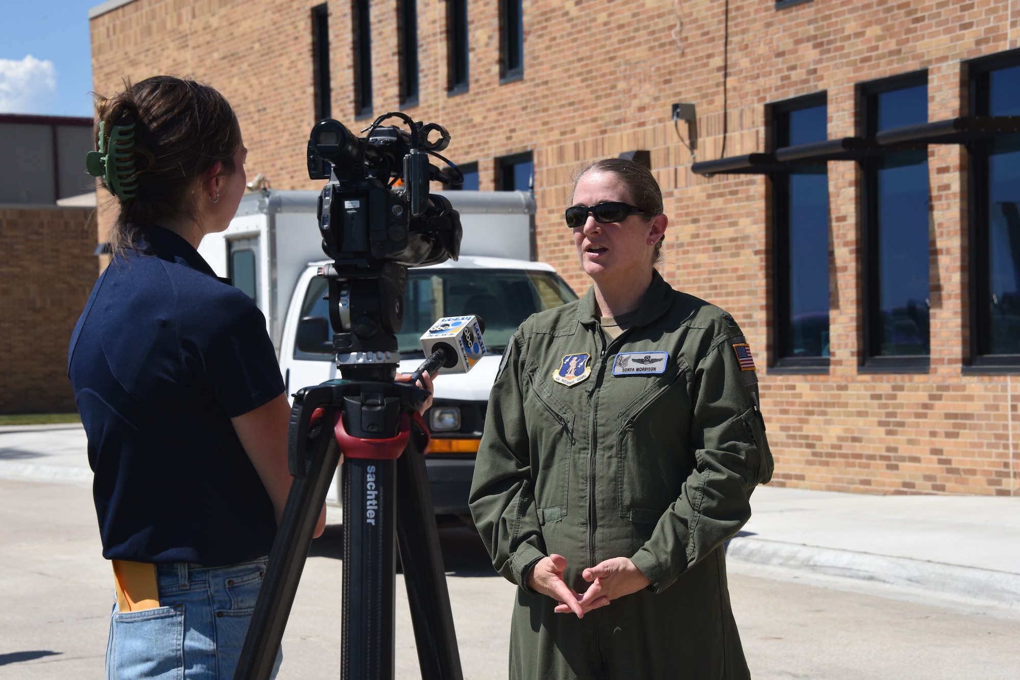 KCAU news interviews Col. Sonya Morrison