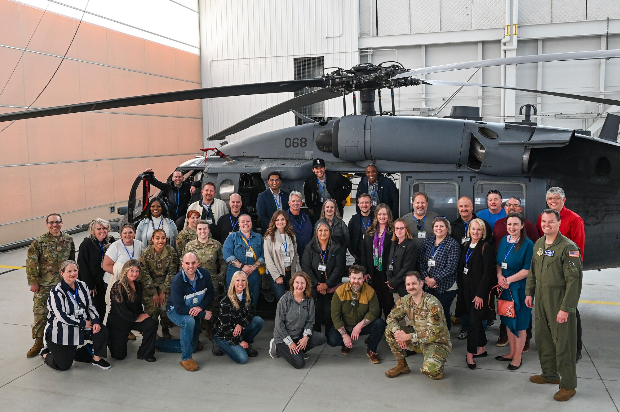 Honorary commanders pose for a photo