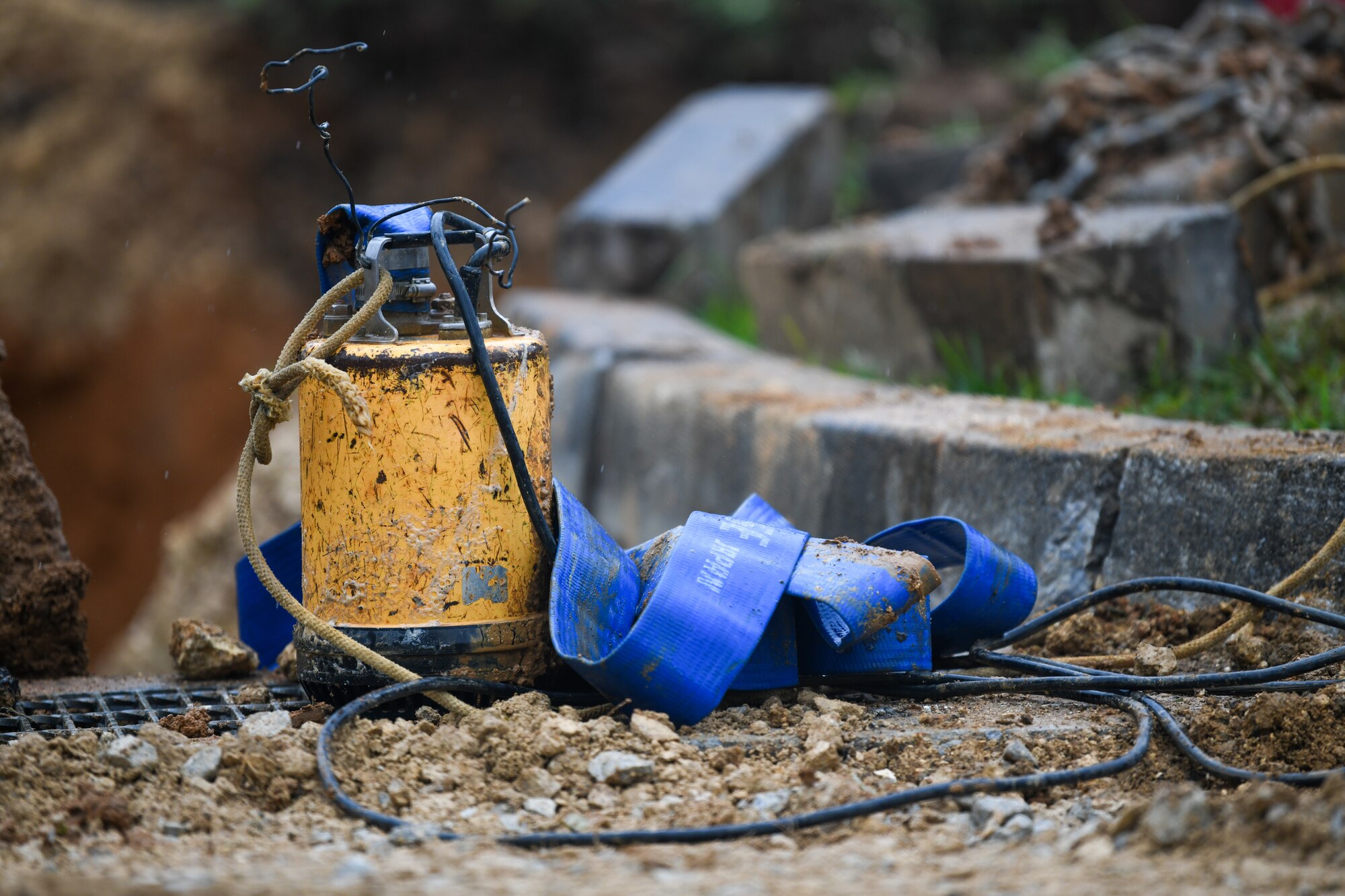 A detailed photo of a sump pump