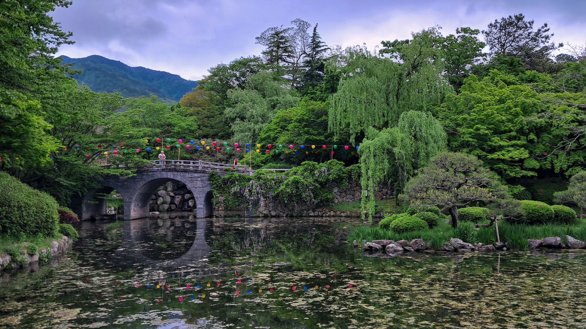 Visitors explore Bulguksa Temple in Gyeongju, Republic of Korea, April 30, 2024.