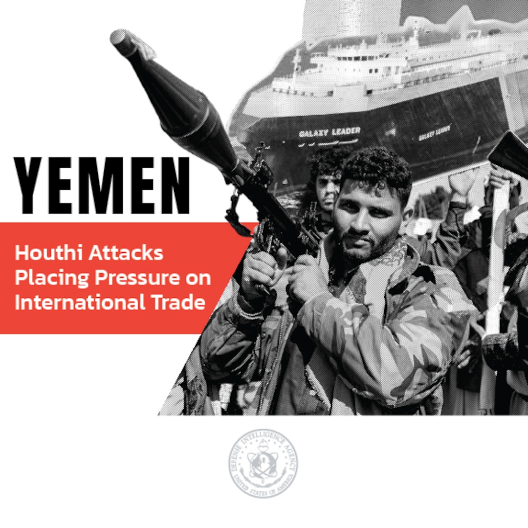 An image/graphic for the Houthi attacks on international trade article.