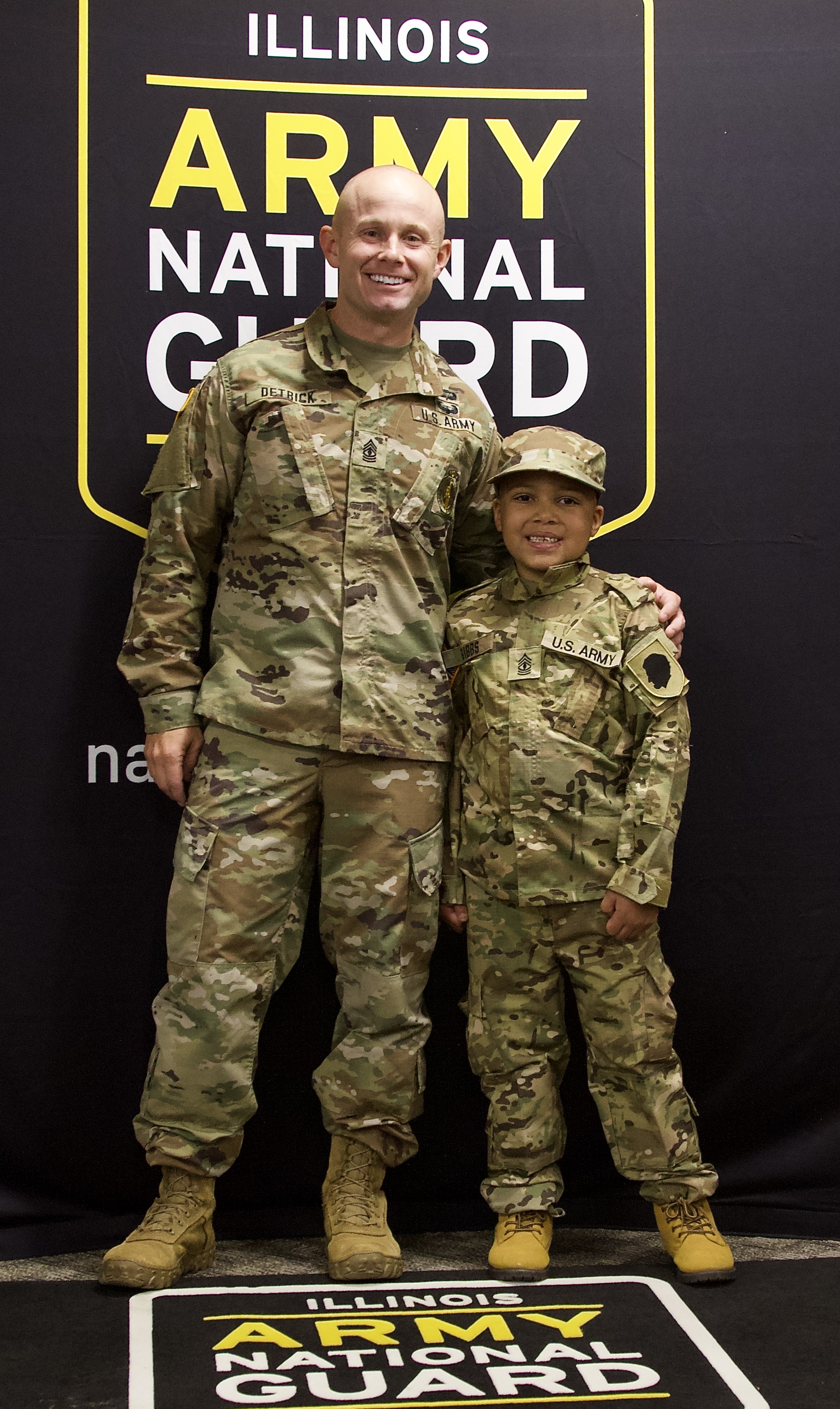 Seven-Year-Old Made Honorary First Sergeant in Illinois Army National ...
