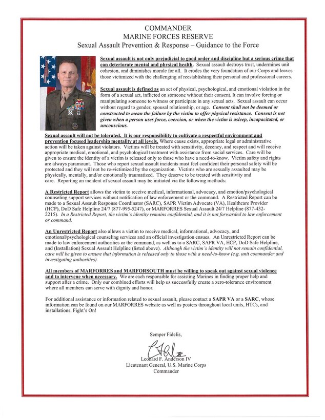 2024 SAPR Guidance to the force