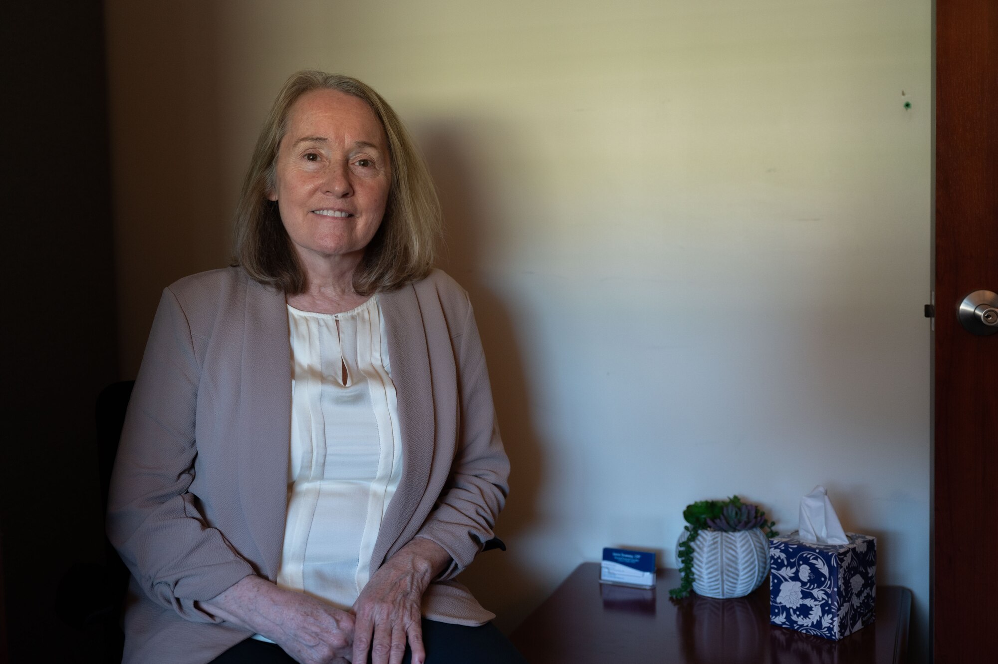 The Zen Den is a space within the 102nd Intelligence Wing where members can go for their mental wellness needs. The space was built as an escape from the fast-paced environment on base, designed intentionally to look, smell, sound and feel different than all workstations.