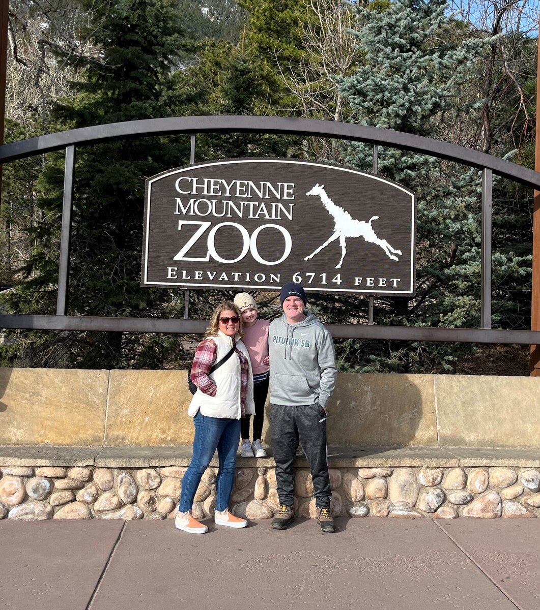 U.S. Air Force Chaplain (Capt.) Conner Simms stands with wife, Mayme, and their daughter, Sydney, during a recent visit to the Cheyenne Mountain Zoo in Colorado Springs, Colorado.
Simms believes communication is key when spending extended periods of time away from loved ones, as many in the military experience. (Courtesy photo provided by Ch. Conner Simms)