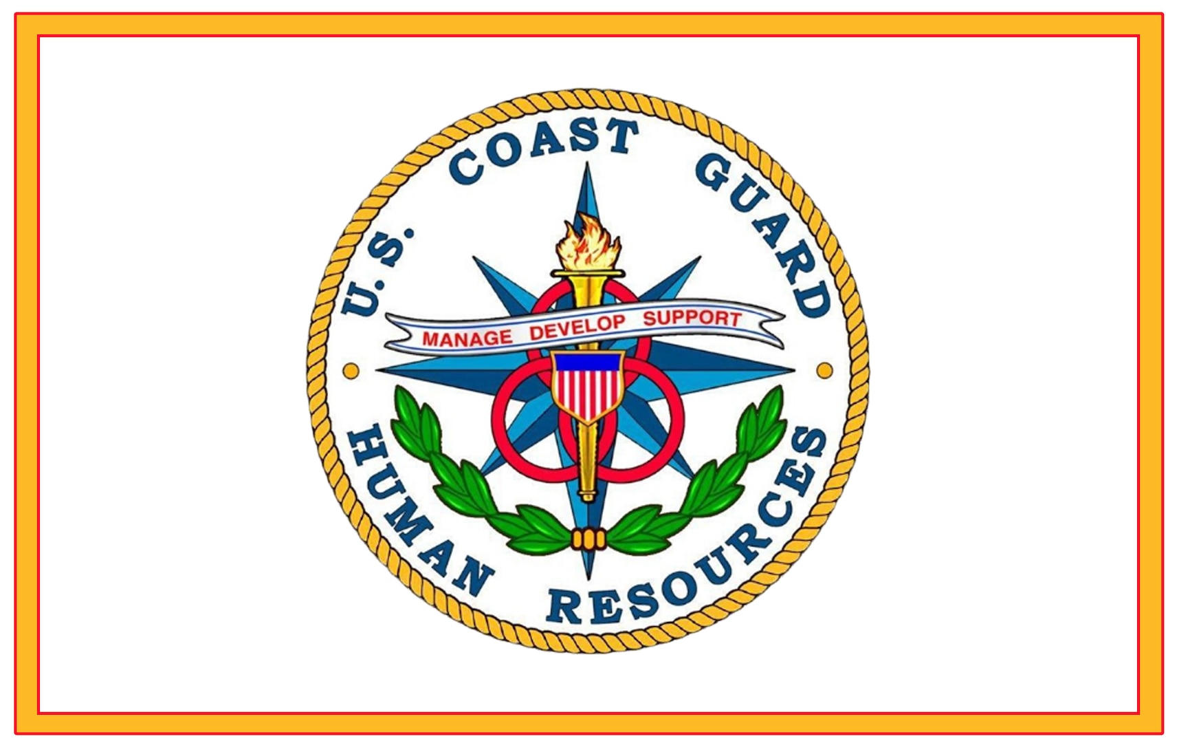 Coast Guard Human Resources logo.