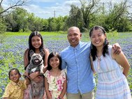 The Calantoc Family: Kai, Leina, Mica, Gene and Miho.