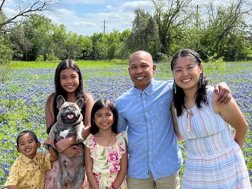 The Calantoc Family: Kai, Leina, Mica, Gene and Miho.