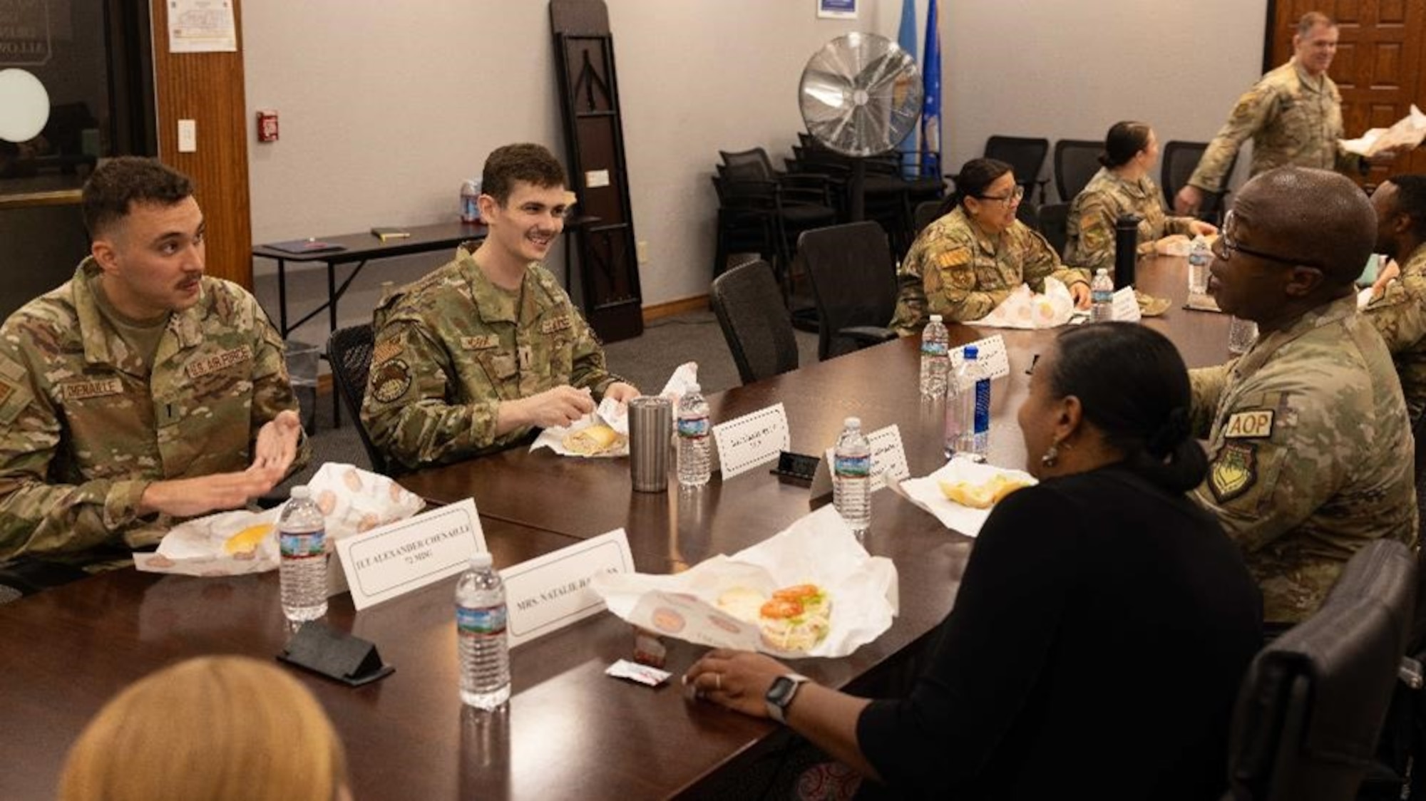 people sitting at table