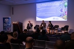 Civilians, defense and security partners within the Indo-Pacific region participate in collaborative panel discussions during the Military Civilian Health Security Summit co-hosted by the Australian Defence Force and U.S. Indo-Pacific Command in Sydney, June 17, 2024. Established in 2018, the MCHSS symbolizes a unified commitment to address global health security challenges and provides an opportunity for participants to share valuable insights and enhance regional readiness by improving coordination and collaboration between military and civilian entities. USINDOPACOM is committed to enhancing stability in the Indo-Pacific region by promoting security cooperation, encouraging peaceful development, responding to contingencies and deterring aggression. (U.S. Army photo by Sgt. Austin Riel)