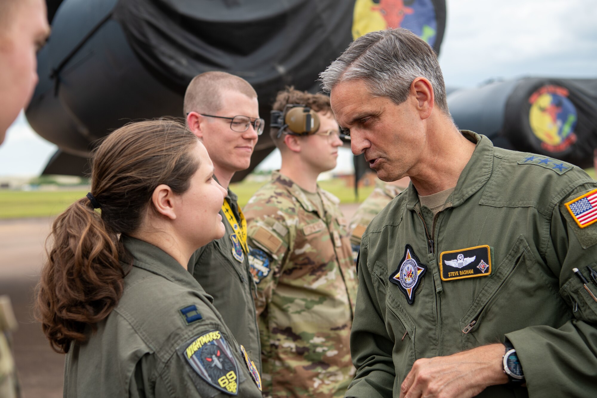 Airmen talk to each other